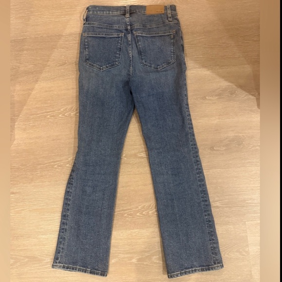 Madewell Cali Demi Boot Jeans Size 24 Mid Rise Bootcut Stretch Denim - Picture 2 of 14